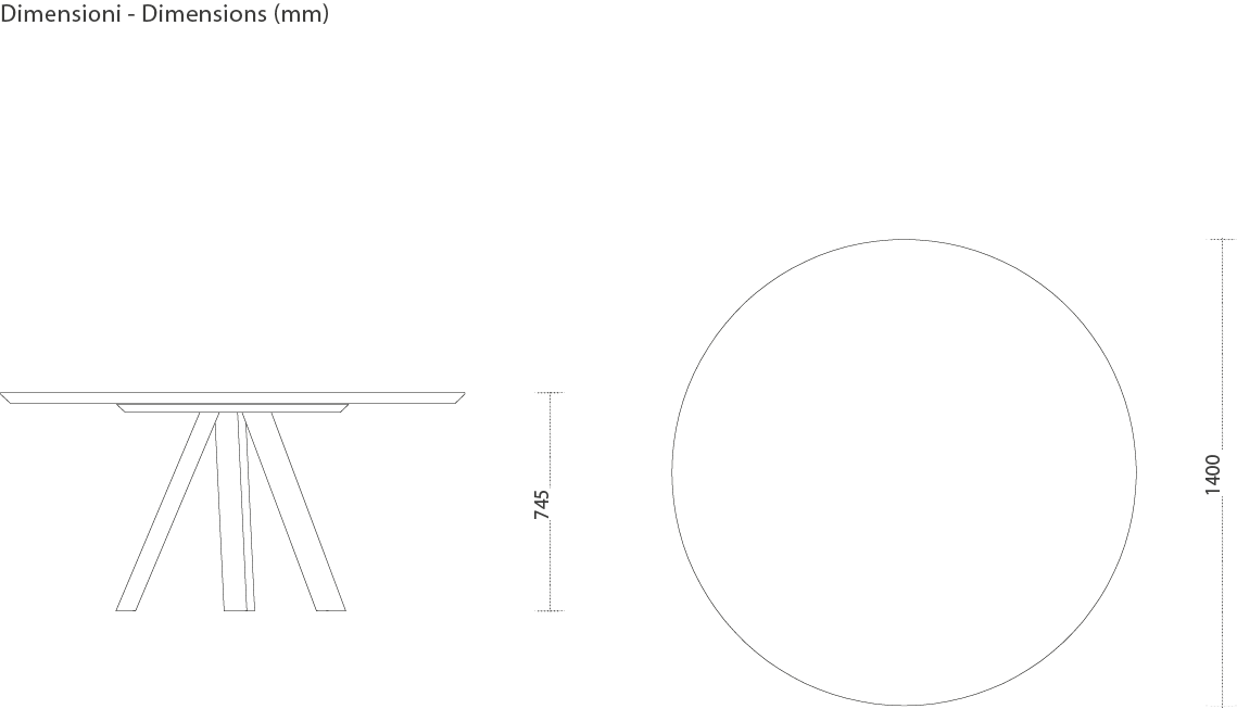 Dining Table Design Furniture Model "KI" Ronda Design