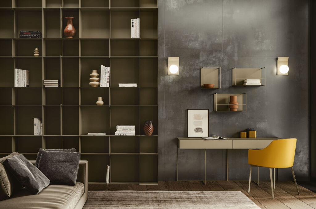 Modular metal bookcase | Model 'Polis' | Ronda Design